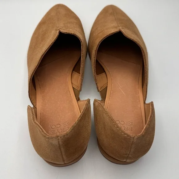 New Frye & Co. Women’s Suede Leather Slip On Shoes Size 8.5 Tan - Picture 2 of 5